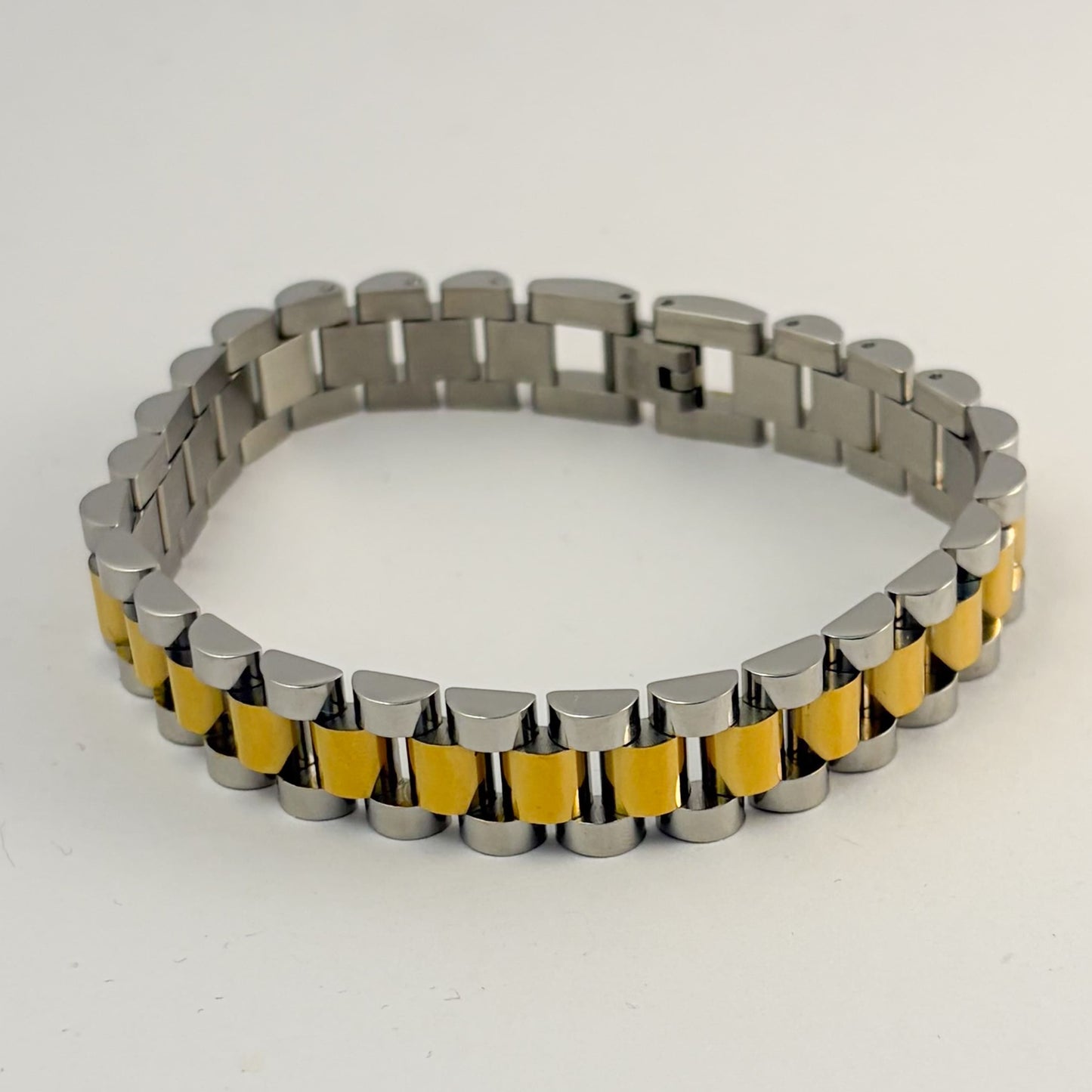 Pulsera para caballero tipo rolex acero inoxidable -Regalo día del padre
