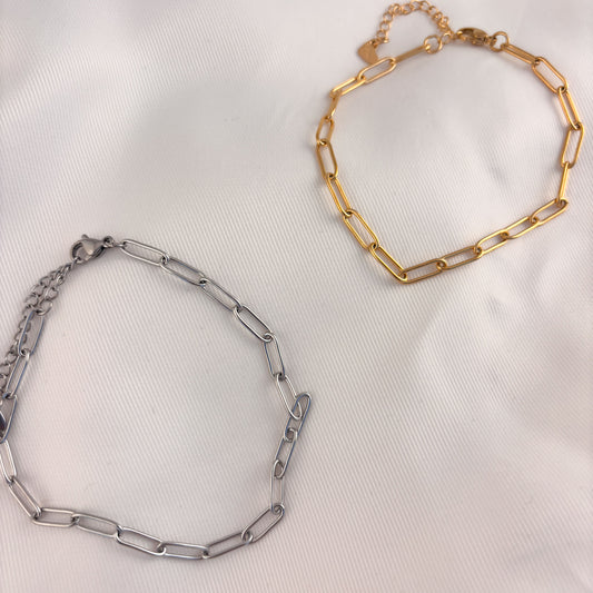 Tobillera acero inoxidable clip mini