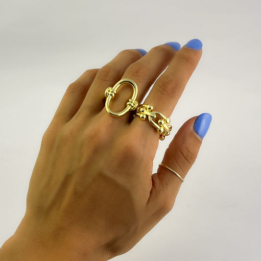Anillo eslabones hebilla