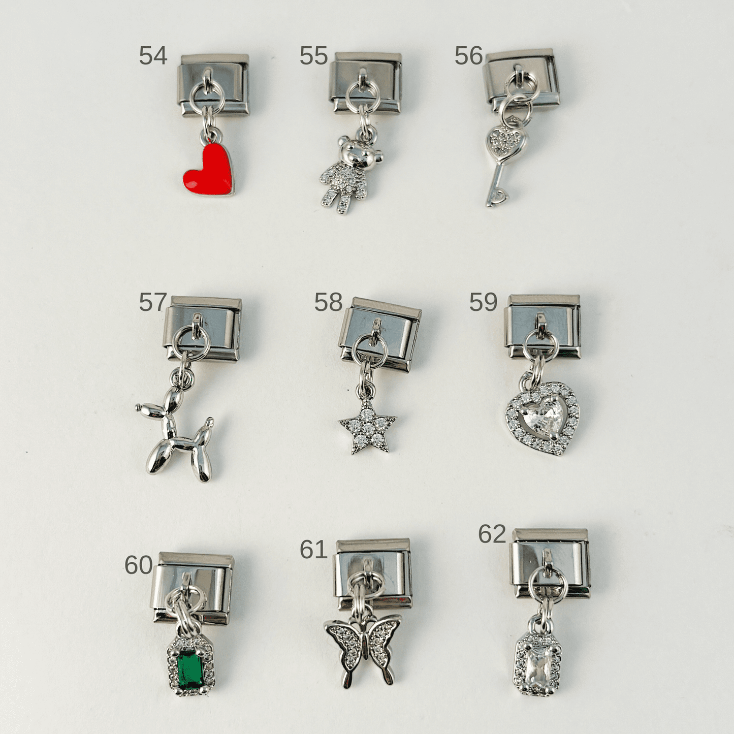 Charms para pulseras italianas dijes colgantes plateados