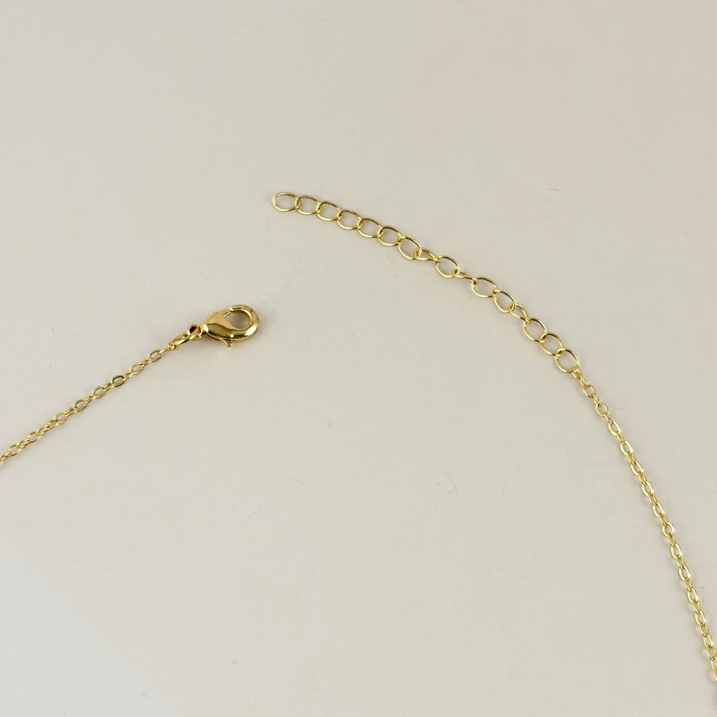 Cadena de chapa de oro delgada básica 45 + 5 ext cm para dijes