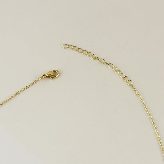 Cadena de chapa de oro delgada básica 45 + 5 ext cm para dijes