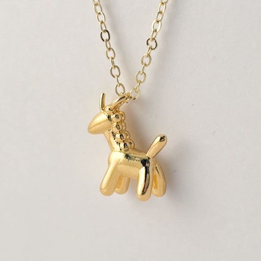 Collar dije unicornio chapa de oro
