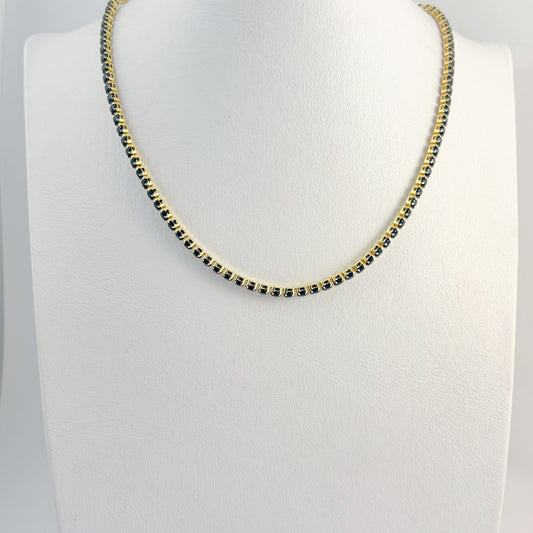 Collar gargantilla tennis negro