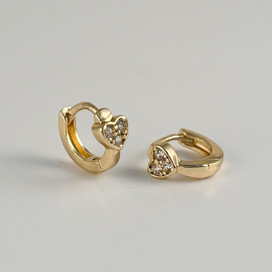 Huggies mini corazón chapa de oro