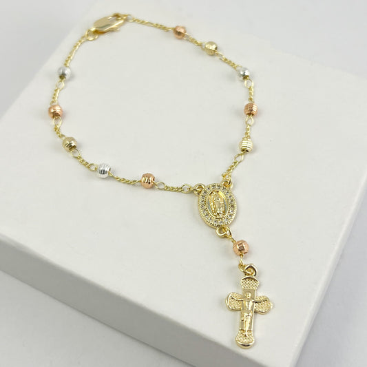 Pulsera misterio florentino chapa de oro