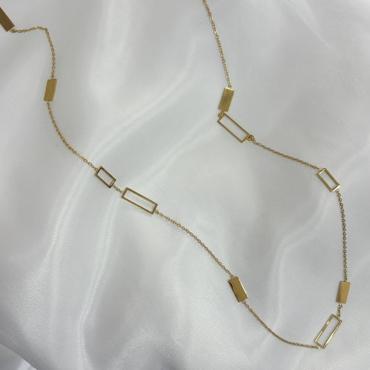 Collar acero inoxidable largo dorado varios modelos