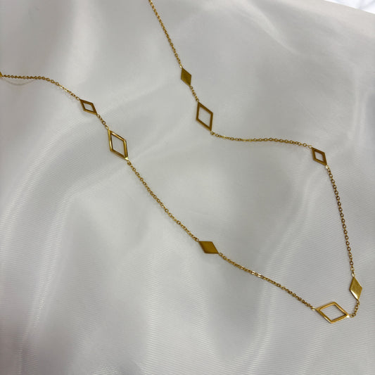 Collar acero inoxidable largo dorado varios modelos
