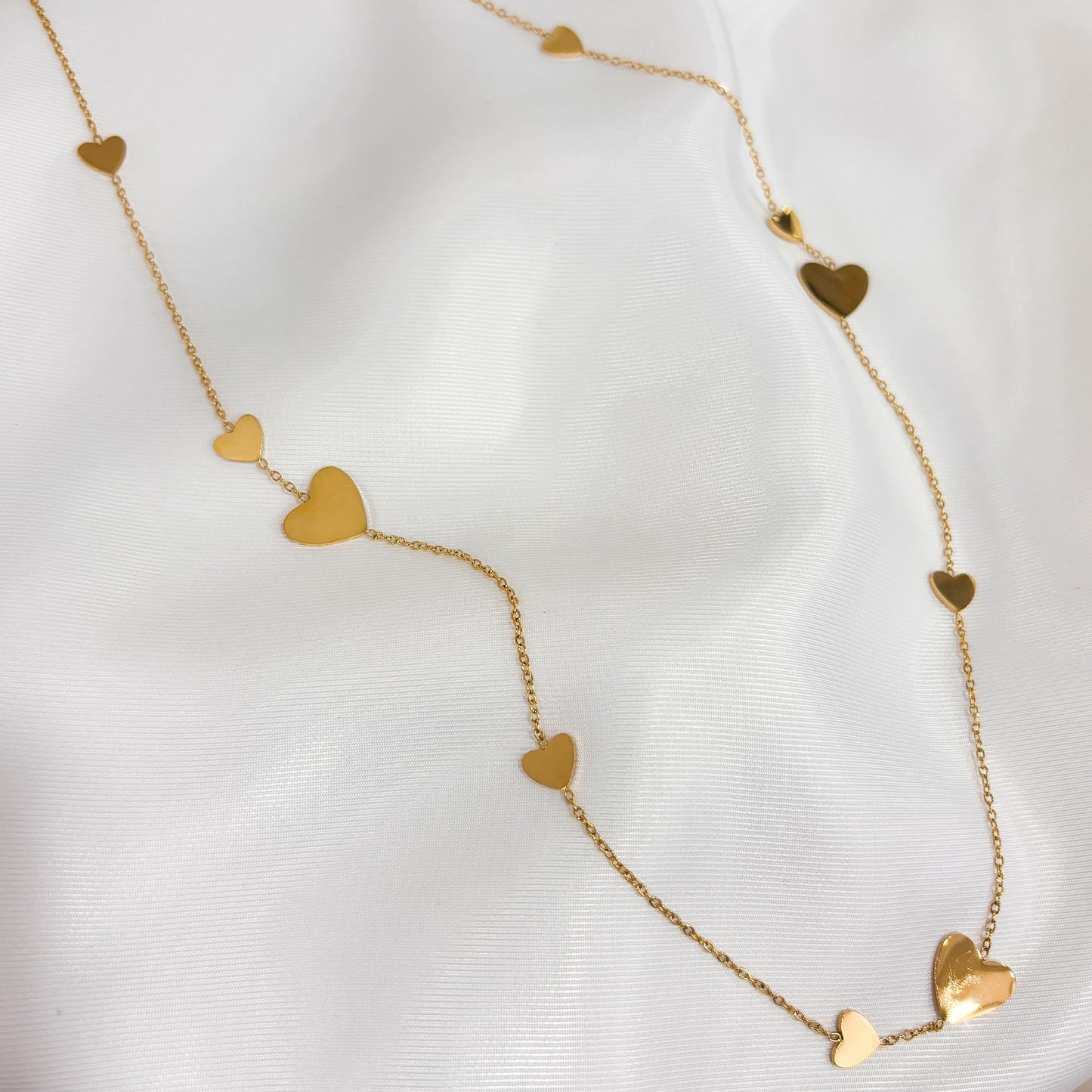 Collar acero inoxidable largo dorado varios modelos