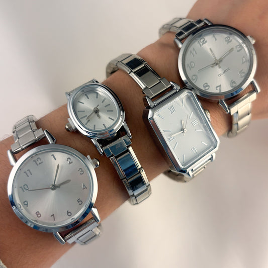 Reloj pulsera italiana acero inoxidable