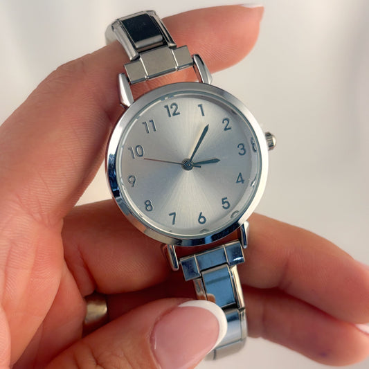 Reloj pulsera italiana acero inoxidable