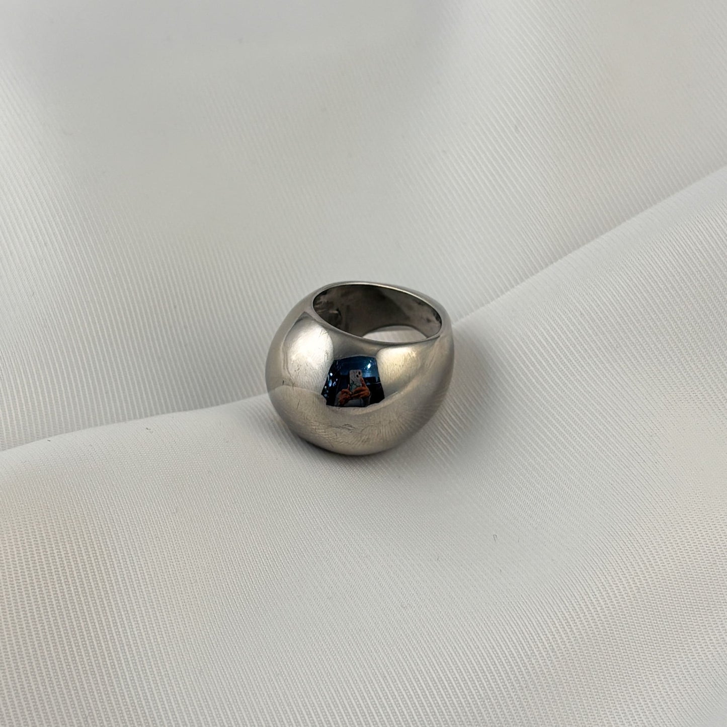 Anillo liso acero inoxidable premium #7