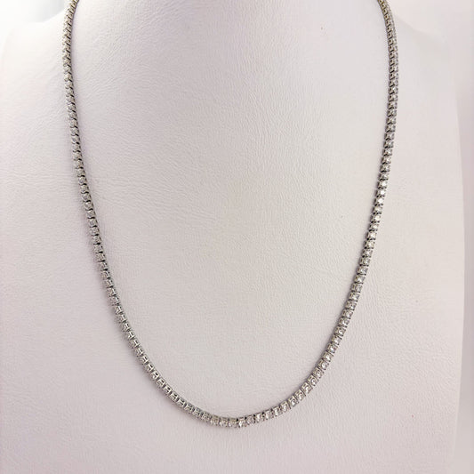 Collar tenis baño de oro