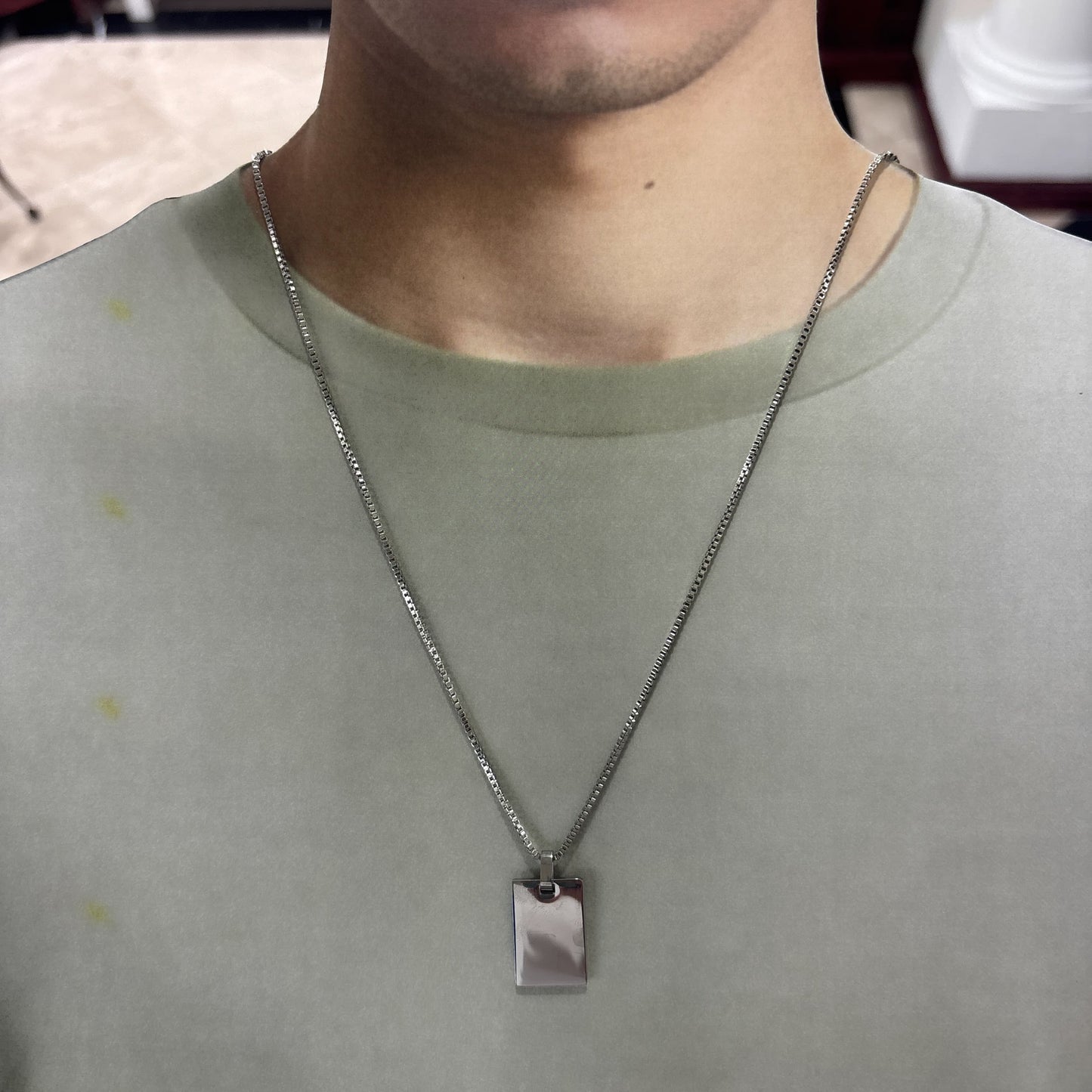Collar personalizado con grabado de nota hecha a mano -𝐏𝐚𝐫𝐚 𝐡𝐨𝐦𝐛𝐫𝐞