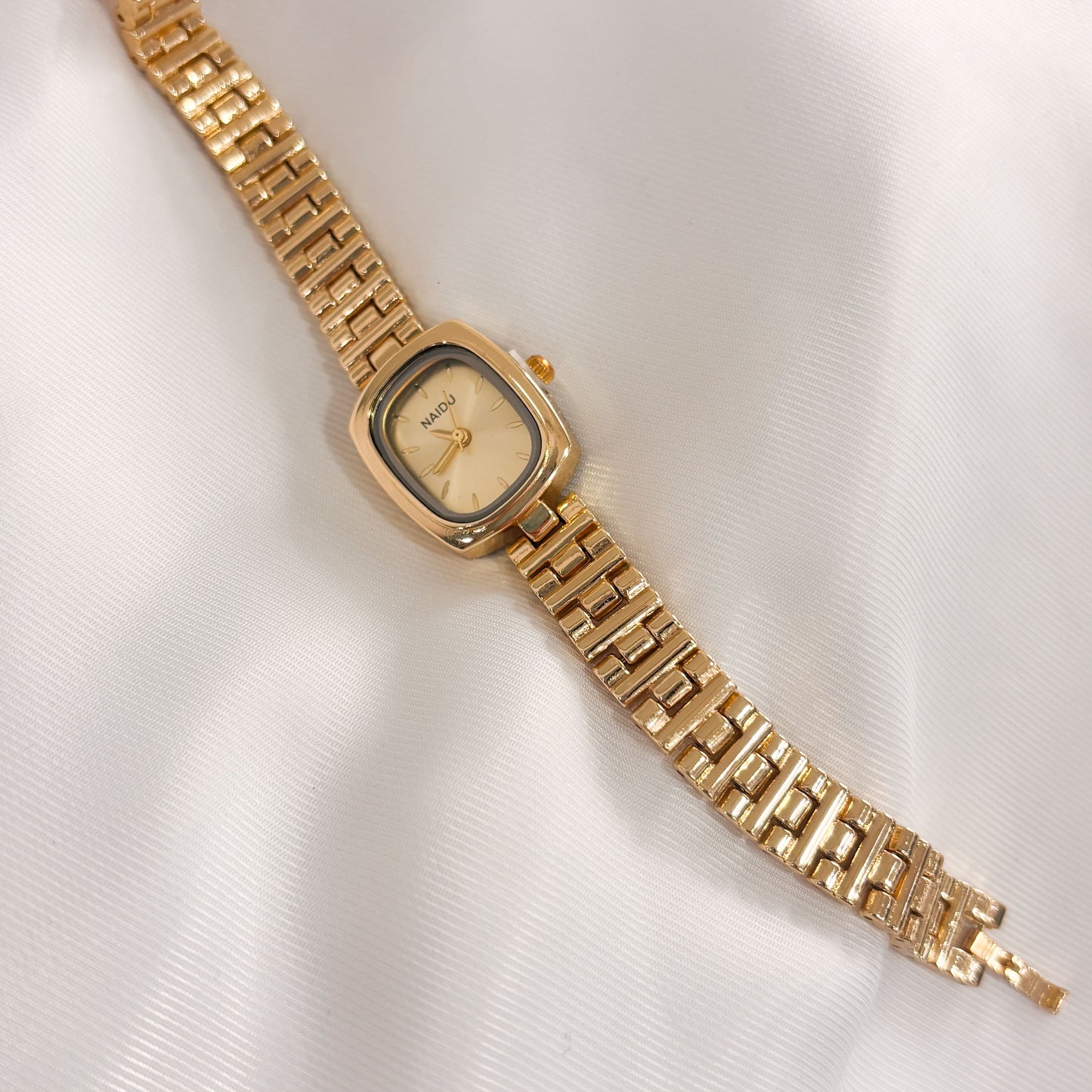 Reloj vintage chapa de oro y acero inoxidable