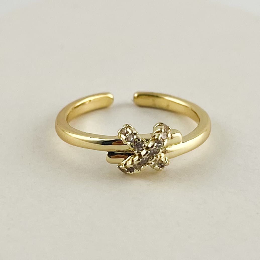 Anillo chapa de oro ajustable delgados diferentes modelos