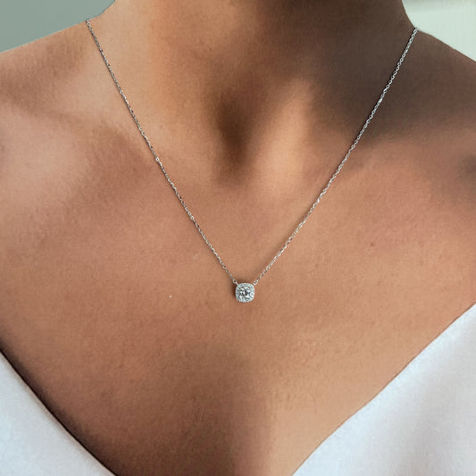 Collar plata .925 dije zirconia mini