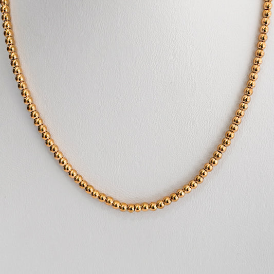 Collar esferitas acero inoxidable 4mm