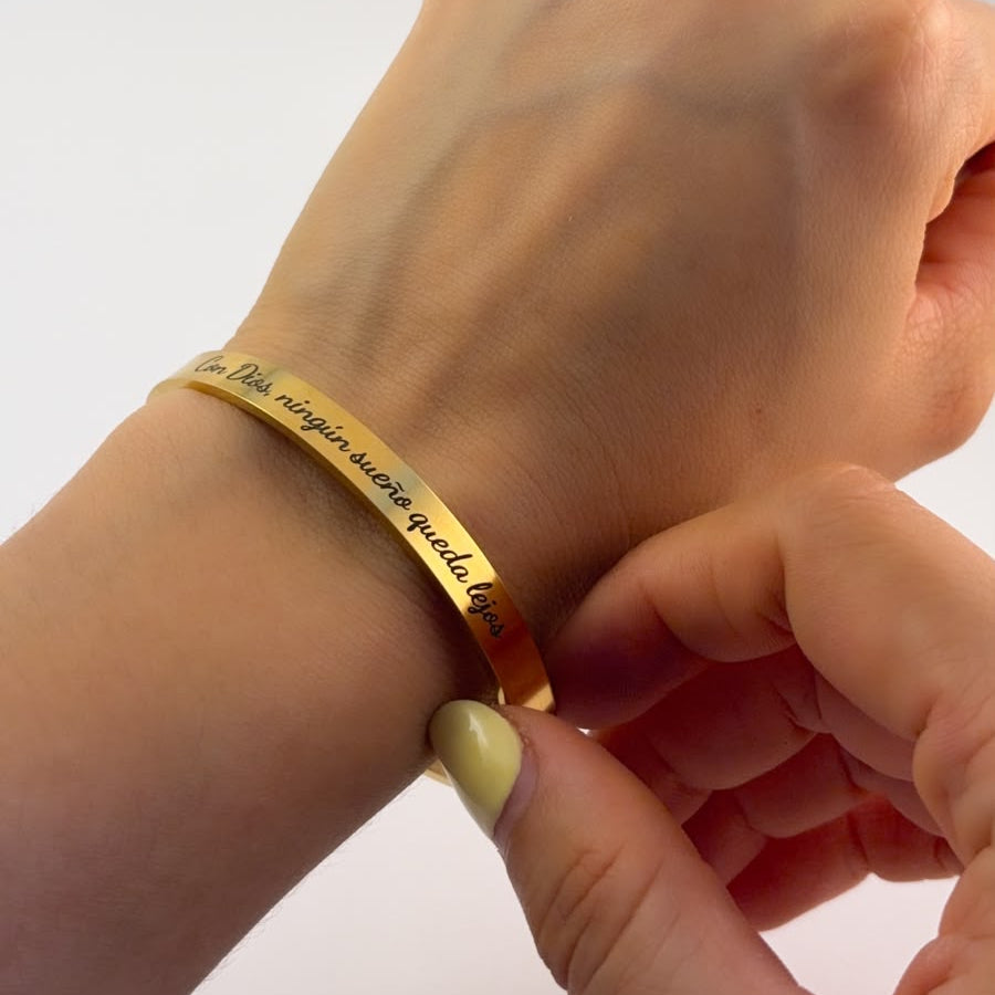 Brazalete personalizado con grabado láser - Regalo de graduación👩‍🎓🎓