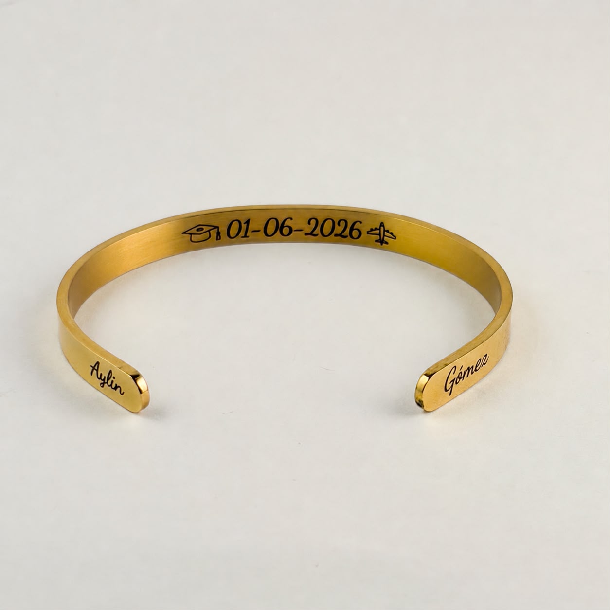 Brazalete personalizado con grabado láser - Regalo de graduación👩‍🎓🎓