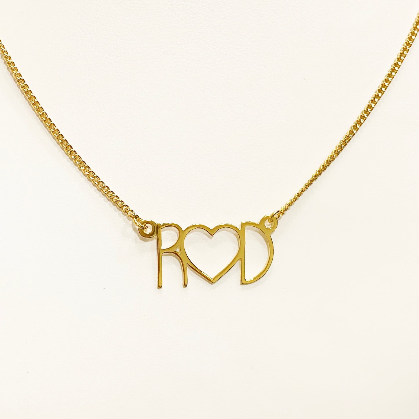 Collar personalizado de nombre en chapa de oro cadena de acero inoxidable ¡Elige el tipo de letra!