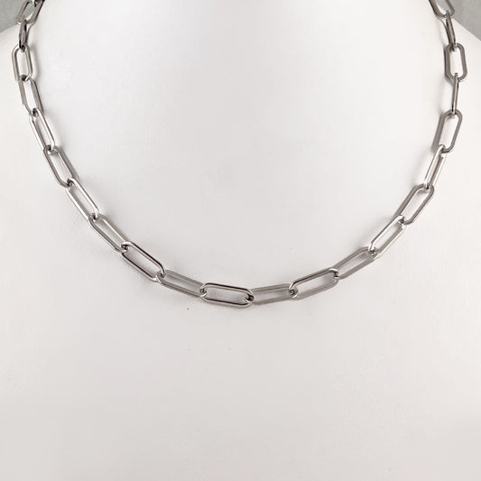 Cadena clip acero inoxidable 45 cm