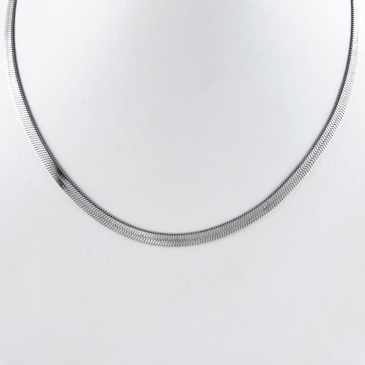 Cadena planchada acero inoxidable 4 mm 45 cm