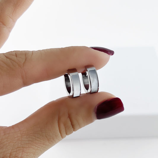 Huggies acero inoxidable delgadas madre perla 1.3 cm