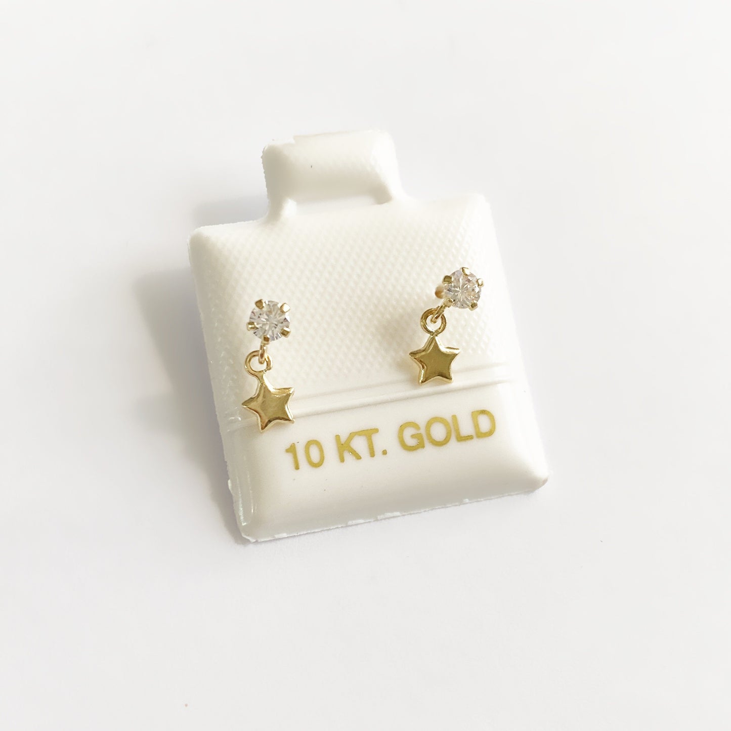 Piercing estrella mini colgante oro 10k