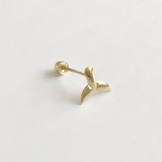 Piercing colita de ballena oro 10k