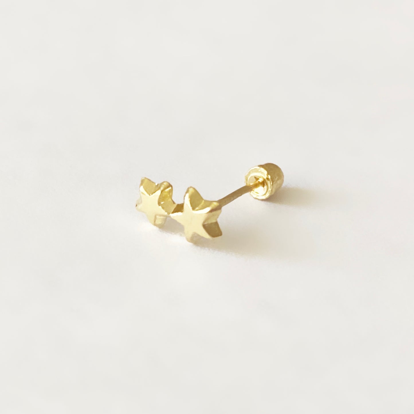 Piercing Estrella doble Oro 10k