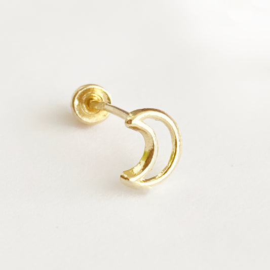 Piercing luna resaque Oro 10k